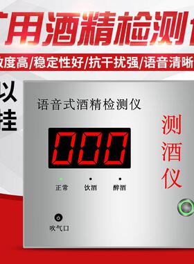 矿用酒精测试仪YCG-2N测酒驾酒精检测工业壁挂式带语音功能高精度