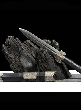 小秦剑花纹钢一体小汉剑防身小