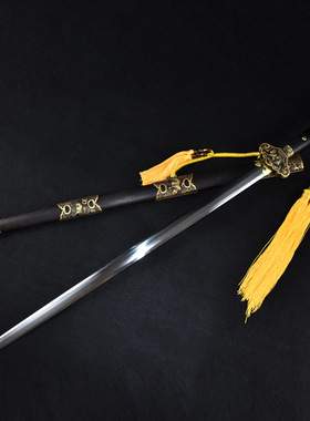 龙泉市刀剑高碳钢烧刃八面剑手工