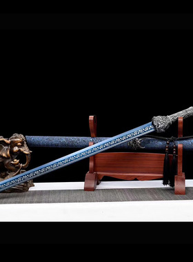 龙泉市刀剑黑金古刀一体绣春刀唐