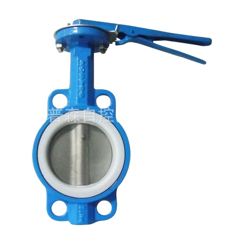 手柄式衬氟蝶阀D71F 对夹式衬氟蝶阀D71F46-16C DN50  DN65  DN80