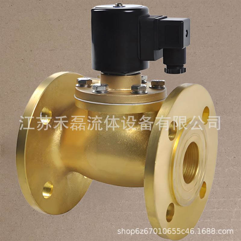 100DN80水用法兰电磁阀黄铜4寸2分6不锈钢常闭式DV24V220铸铁螺纹