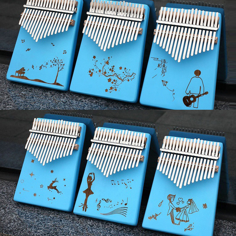 柯锐便携式卡卡林巴拇指琴kalimba17音定音琴手拨琴成人初学乐器