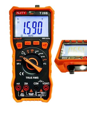 南京天宇T28AB真有效值数字万用表58AB电压温度测量100mF电容仪表