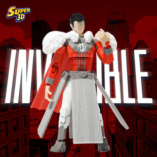 3D打印无敌少侠帝王马克多关节可动人偶玩具手办模型成品摆件礼物