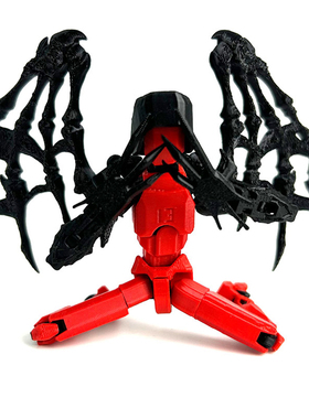 3D打印虐杀原形A哥红色恶魔血腥战士多关节可动人偶手办模型成品