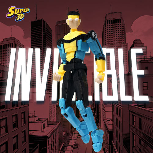 3D打印多关节可动人偶玩具标靶马克无敌变种配色手办模型成品摆件