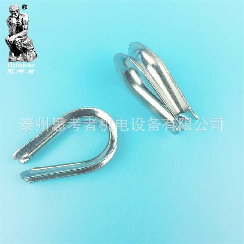 316不锈钢鸡心环2mm-26mm夸口钢丝绳保护三角管式套环