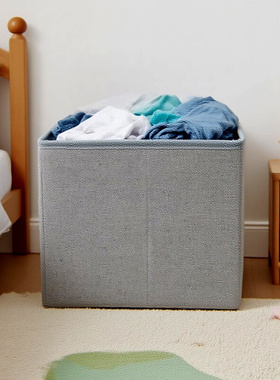 阳离子布艺收纳盒可折叠可水洗储物盒超大容量收纳箱衣物家用批发