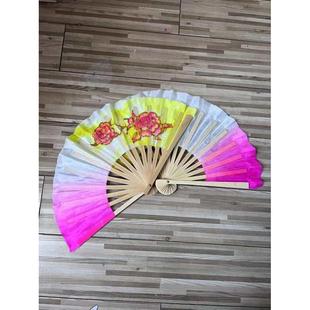 艺道舞蹈扇桃李杯扇子古典舞手绘真丝扇表演扇齐头小扇子舞蹈演出