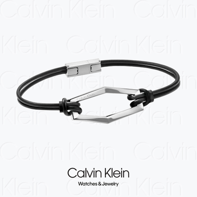 CalvinKlein男士小牛皮手链