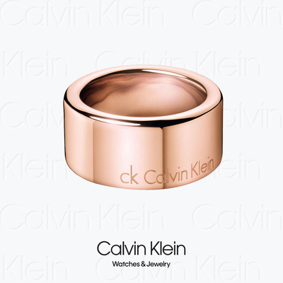 CalvinKlein玫瑰金戒指