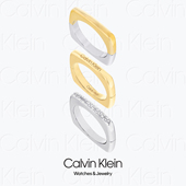 2024 Metals Calvin RING Klein Bold 35000512 CK三件套戒指
