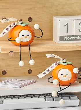 日本Ukiyo创意入户玄关柿柿如意吊脚娃娃房间书桌面洞洞板置物架