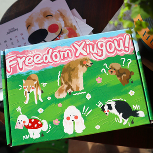 2026年新款线条快乐小狗日历台历可爱狗狗礼物创意桌面摆件周边月