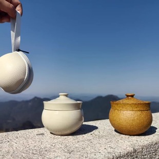 一人饮功夫茶具一壶一杯快客杯陶瓷单人喝茶便携户外旅行礼品定制
