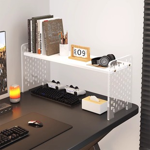 桌面置物架压克力洞洞板电脑桌上收纳整理架子置物架办公室工位