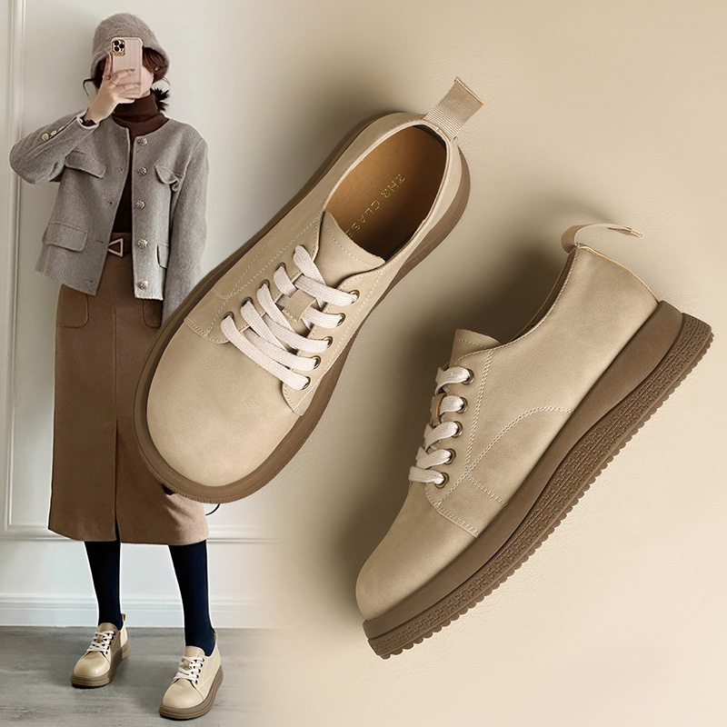 zhr舒适软底通勤小皮鞋博肯单鞋