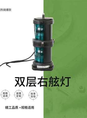 右舷灯IMPA 370422 船用塑料双层航行信号灯CXH1-101P绿色