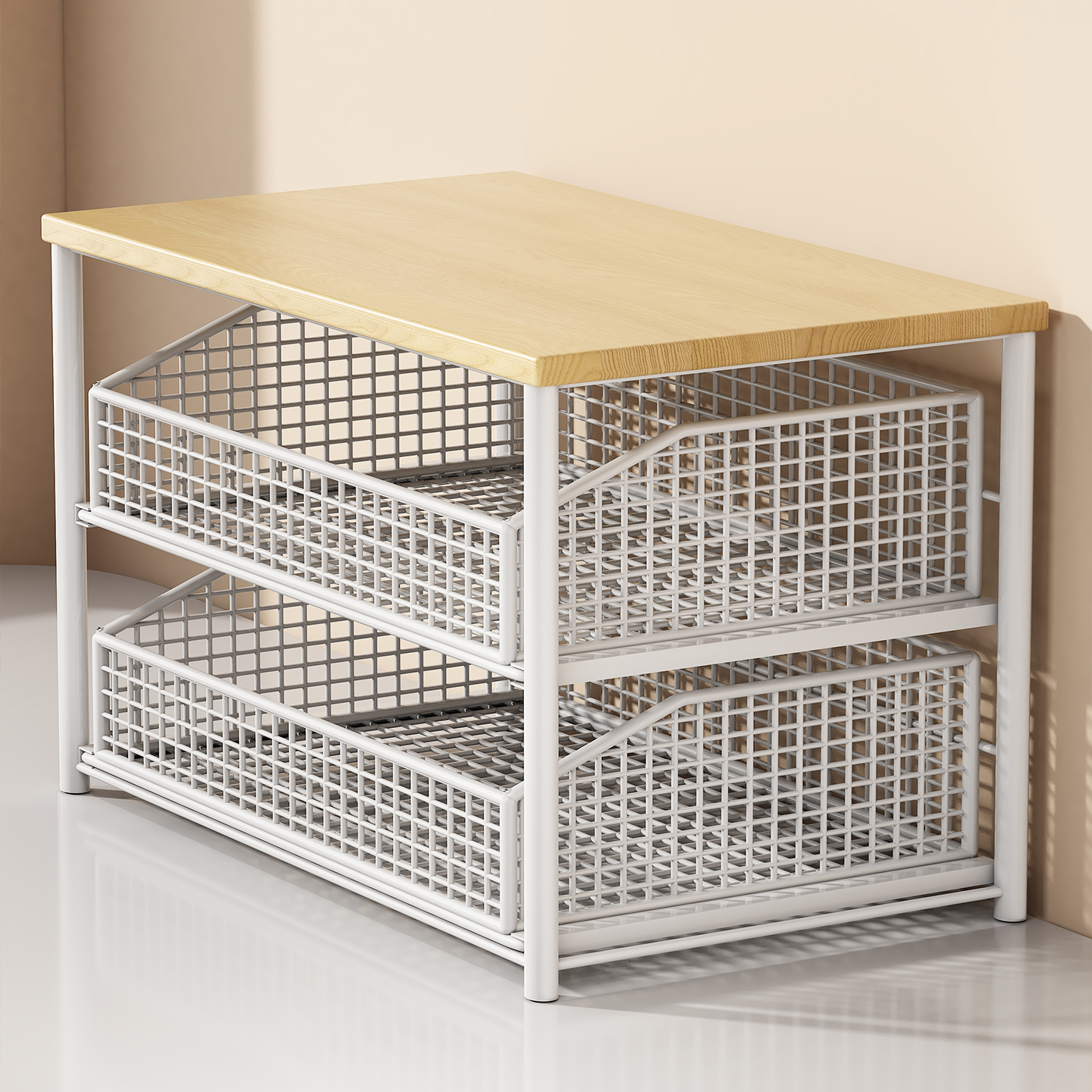 餐桌上置物架厨房台面分层整理架桌面零食水杯架多功能茶包收纳盒