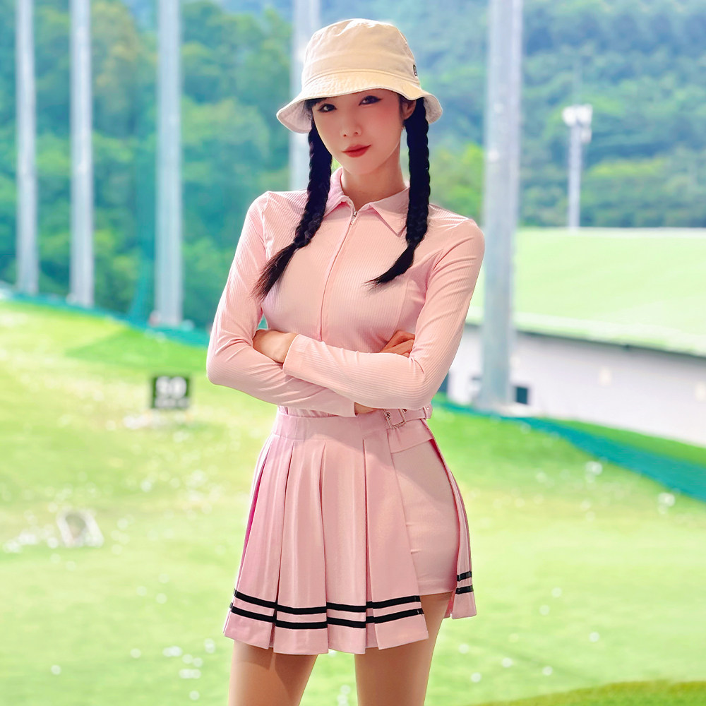 Niefle高尔夫服装女双开拉链长袖