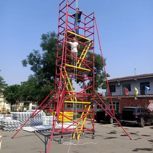 电力绝缘鹰架快装移动检测平台变爬梯组装平台电站高压高空作业