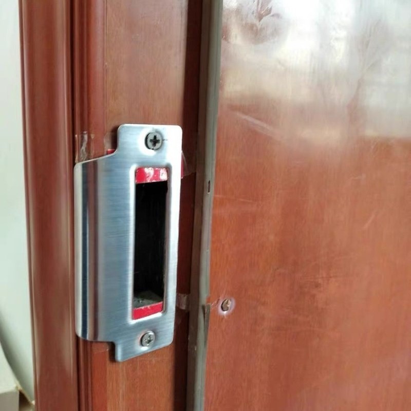 卧室房间门锁具配件锁体导向片木门专用锁片门锁扣片装饰条压边条