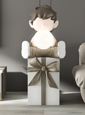 男孩公仔客厅落地装饰摆饰电视柜沙发旁大型家居饰品乔迁新居礼品