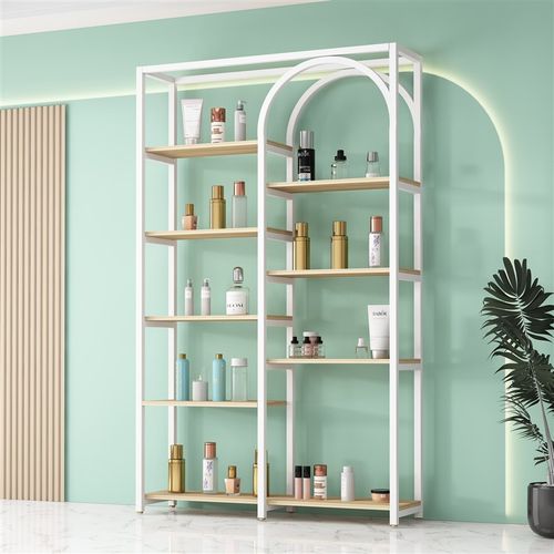 美容院产品柜展示架商用货品展示柜多层美甲置物架手办陈列架落地