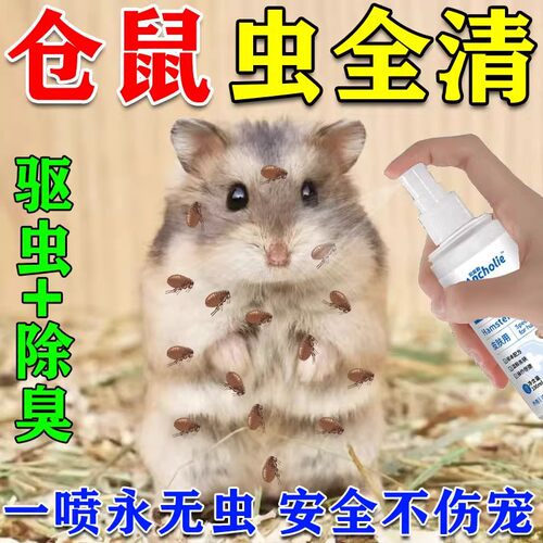 仓鼠小宠虫立清喷雾花枝鼠