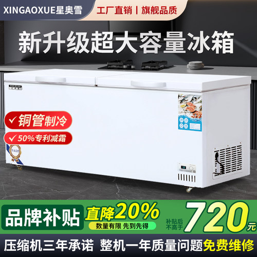 星奥雪冰柜大容量冷藏冷冻双温