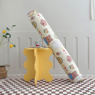 全棉大号儿童长条圆柱抱枕头床上睡觉夹腿抱着侧睡婴儿糖果枕枕套