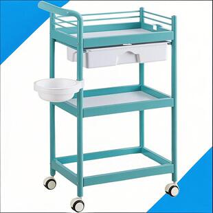 美容推车三层带抽屉发廊美容院小推车理髲店工具车美发推车置物架