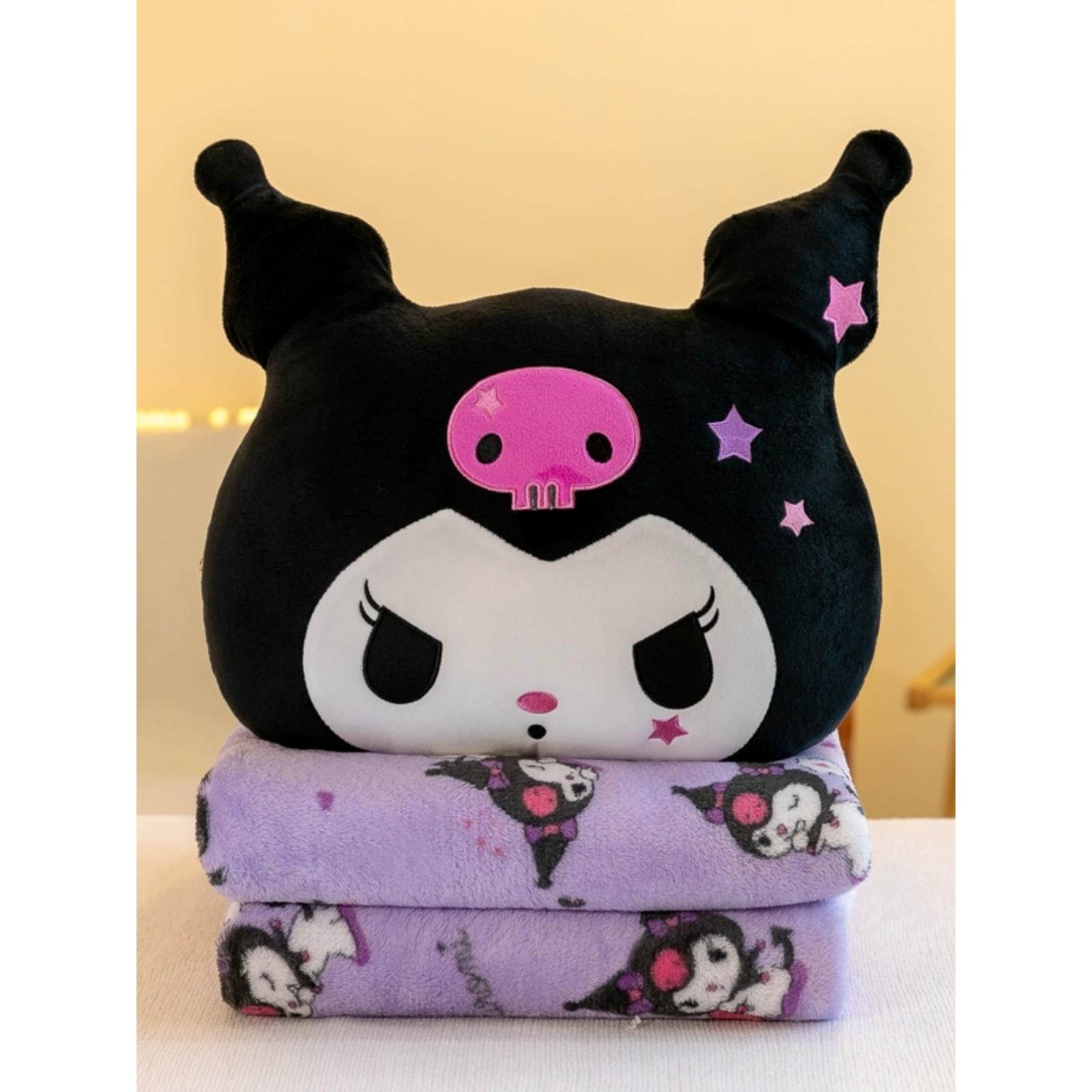 库洛米抱枕被子两用办公室午睡四季枕头汽车床上靠枕靠垫二合一