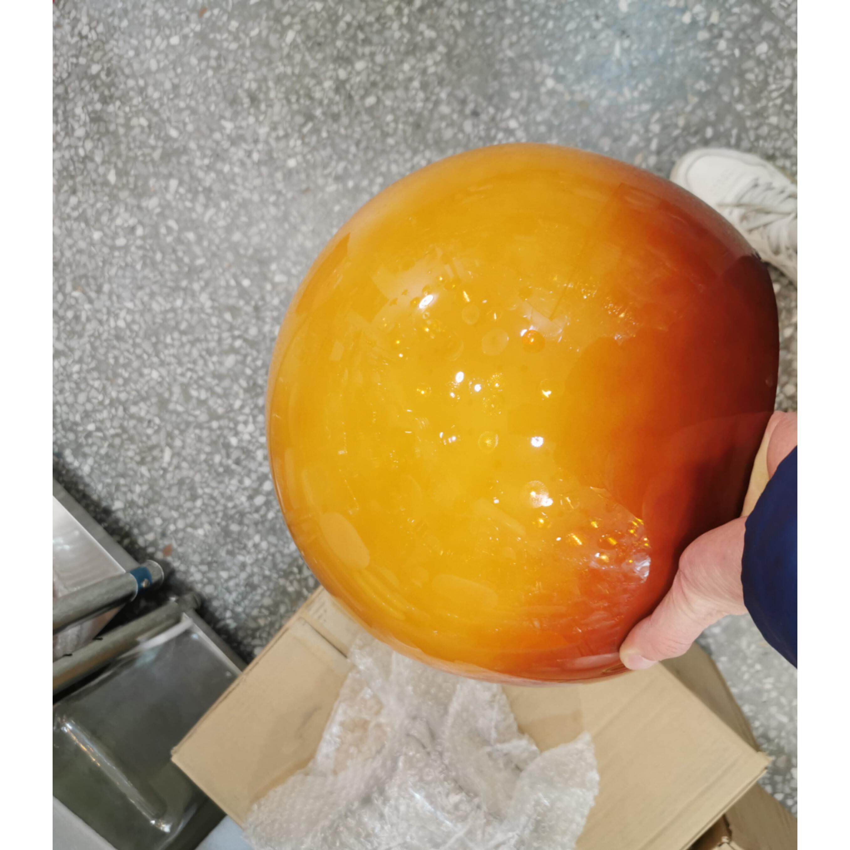月光蘑菇玻璃灯罩直径30CM25CM钓鱼落地橙色灯罩