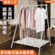 底部可滴水晾衣架落地可折叠室内外晒衣架阳台挂衣架衣服晾衣杆