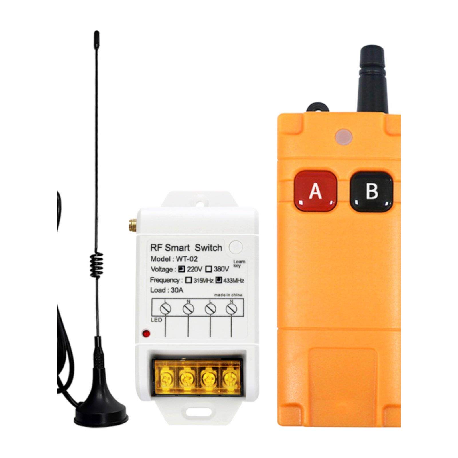 遥控无线水泵智能控制遥控220V水泵供电开关3000W大功率