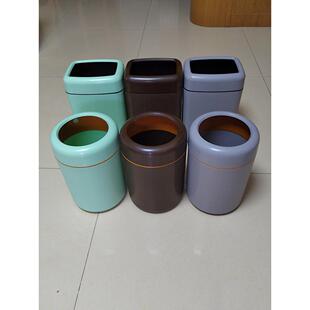 酒店垃圾桶客房商用卫生间塑料居家简约纸篓办公室大号圆形垃圾桶