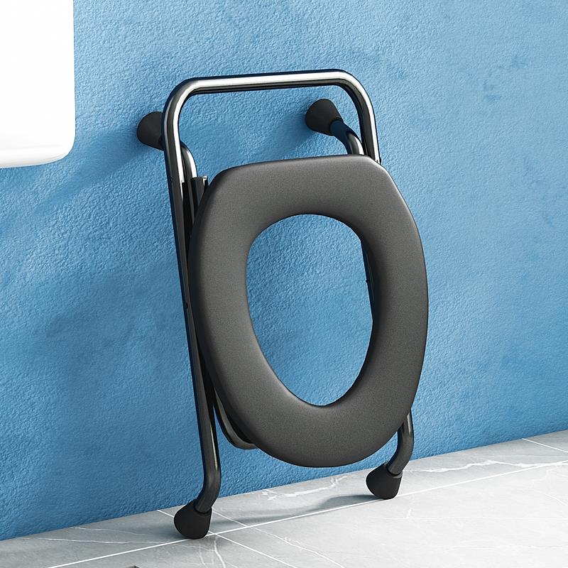 折叠坐便器坐便椅老人蹲便支撑架便携式马桶凳老年人上厕所安全