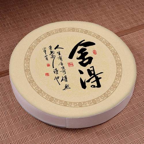 禅意蒲团坐垫加厚棉麻拆洗圆形座墩茶道飘窗榻榻米打坐禅修跪拜垫