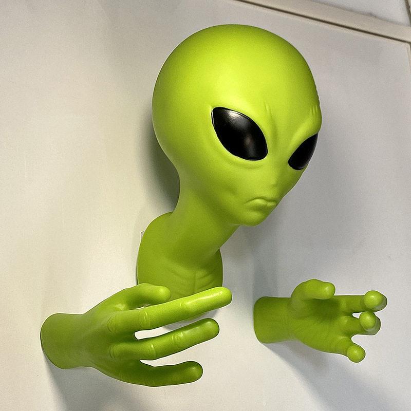 3d立体外星人立体壁挂装饰品客厅卧室玄关墙壁搞怪造型拍照道具