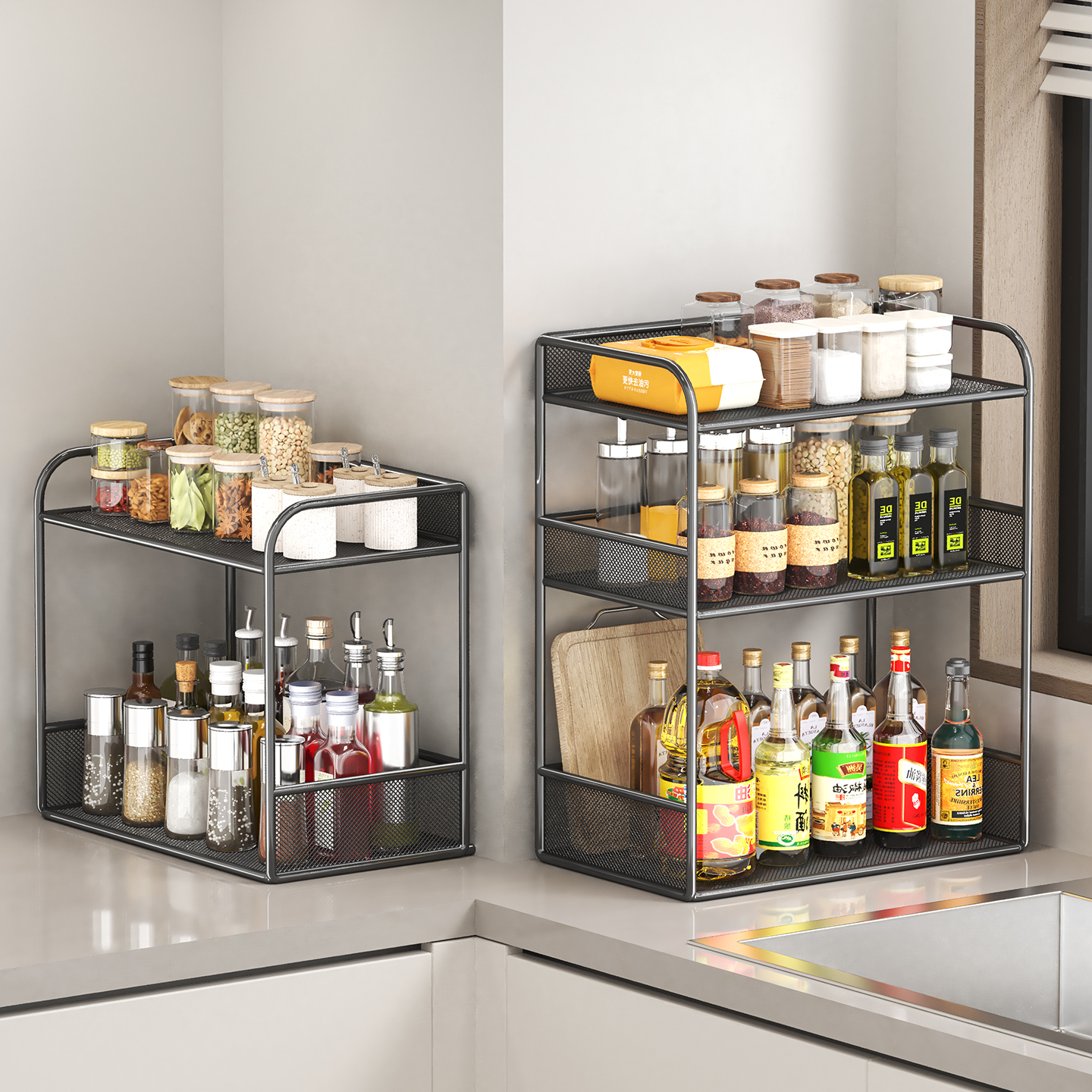 【2025新款】厨房调料品置物架