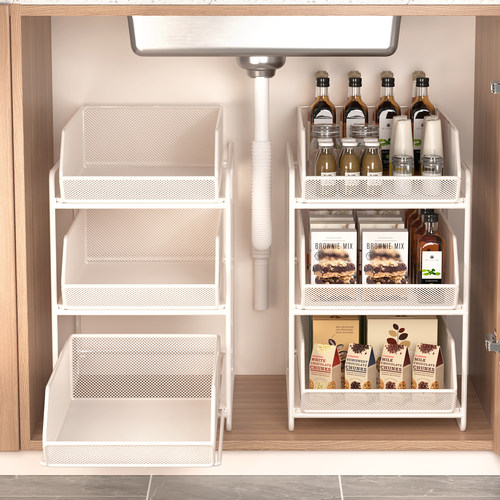 厨房下水槽置物架抽拉式橱柜