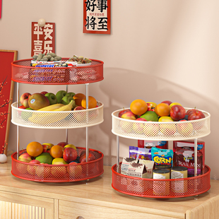 零食架子置物架客厅高颜值多层多巴胺收纳架家用桌上台面整理神器