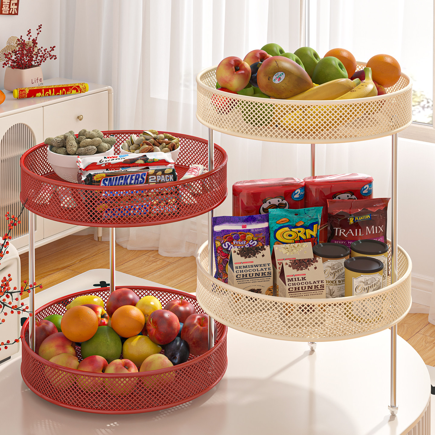 【新品推荐】水果收纳篮客厅茶几