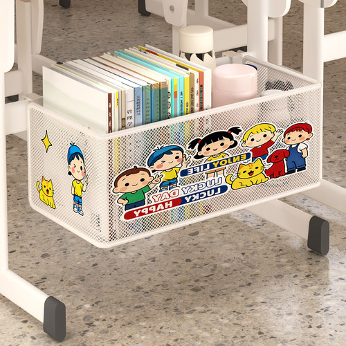 学生桌下挂篮大容量书桌收纳架