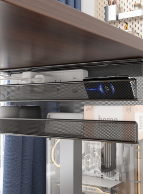 理线器办公桌下理线架槽盒免打孔电线整理神器插排插板收纳固定