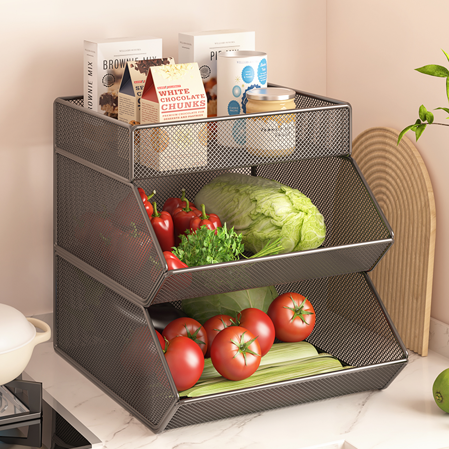 厨房多功能蔬菜置物架