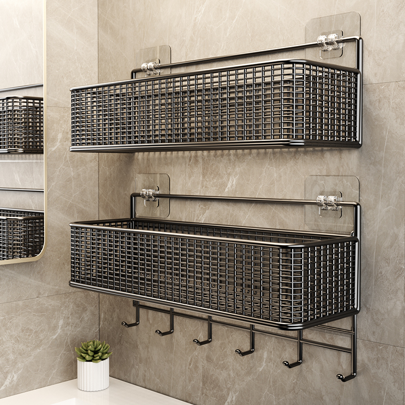 卫生间免打孔壁挂浴室收纳架