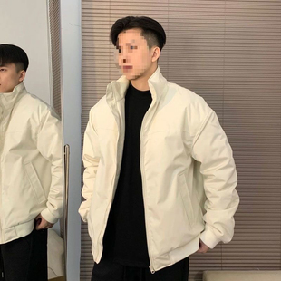 美式三防教练夹克棉服男款秋冬高级感痞帅工装外套立领短款棒球服